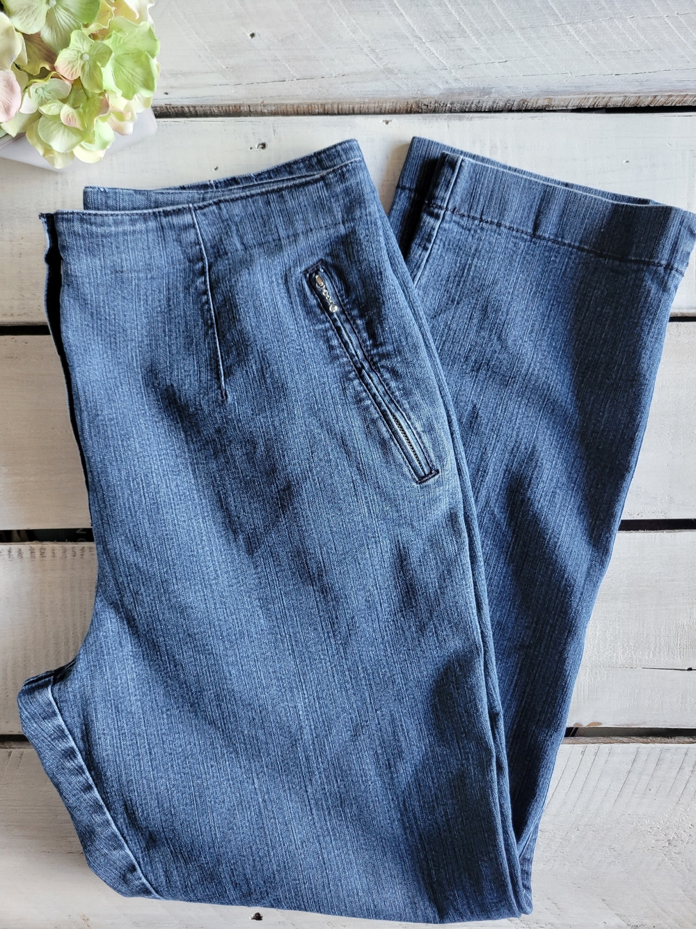 Vanilia Vintage High Rise Blue Jeans Sz 46N